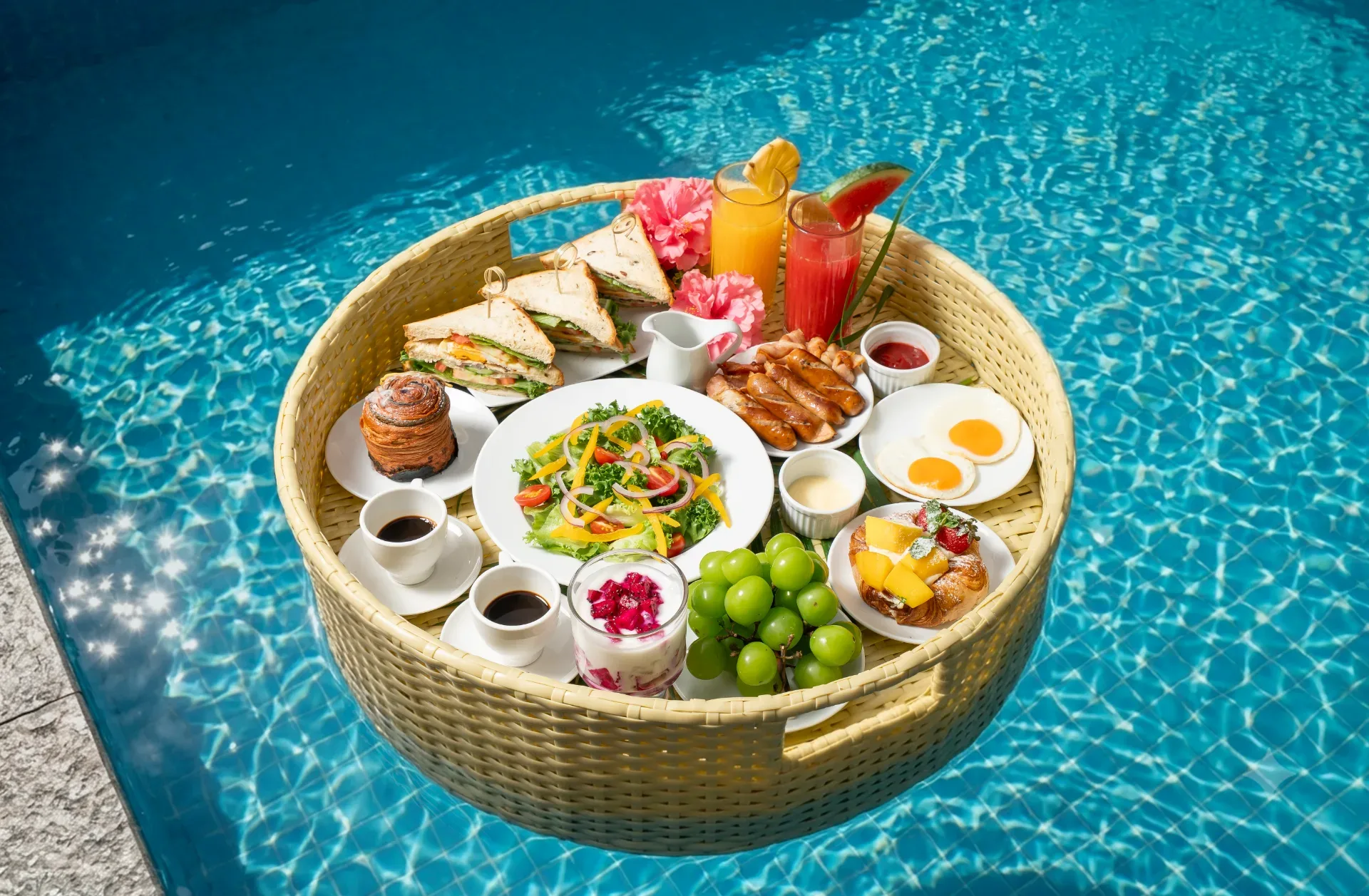 다낭 풀빌라 추천｜미케비치 인근 450㎡ 인도차이나 5룸 풀빌라｜대형 수영장 + 당구 + BBQ + 피아노 - 21